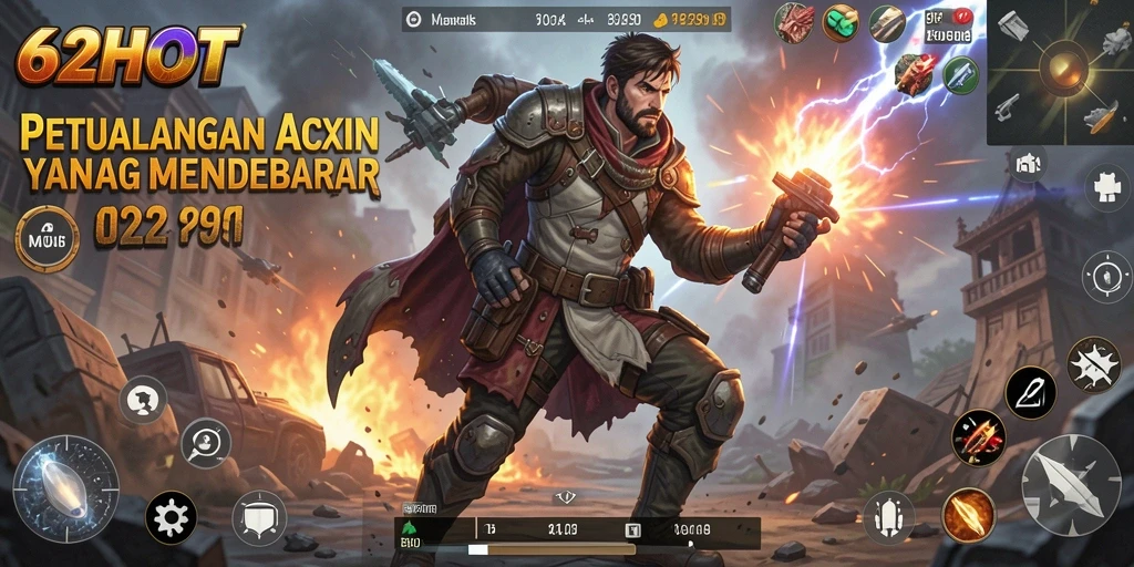 Gameplay seru dan mendebarkan dari 62HOT yang penuh aksi.