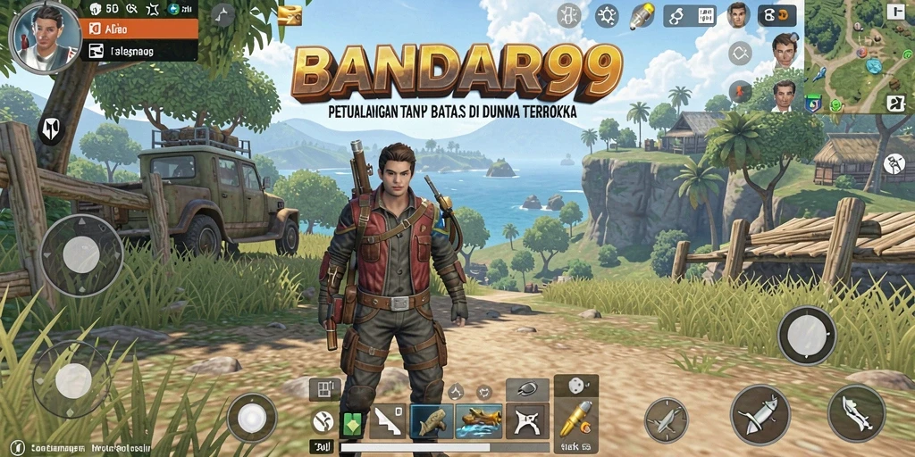 Tampilan gameplay <strong>BANDAR99</strong> yang mengasyikkan di dunia terbuka.