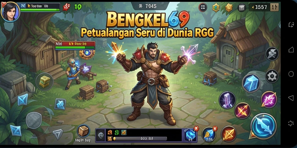 Screenshot gameplay BENGKEL69 menampilkan aksi seru dan suasana RPG yang menawan.
