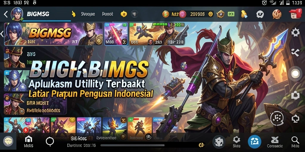 Tampilan interface BIGMSG yang sederhana dan intuitif.