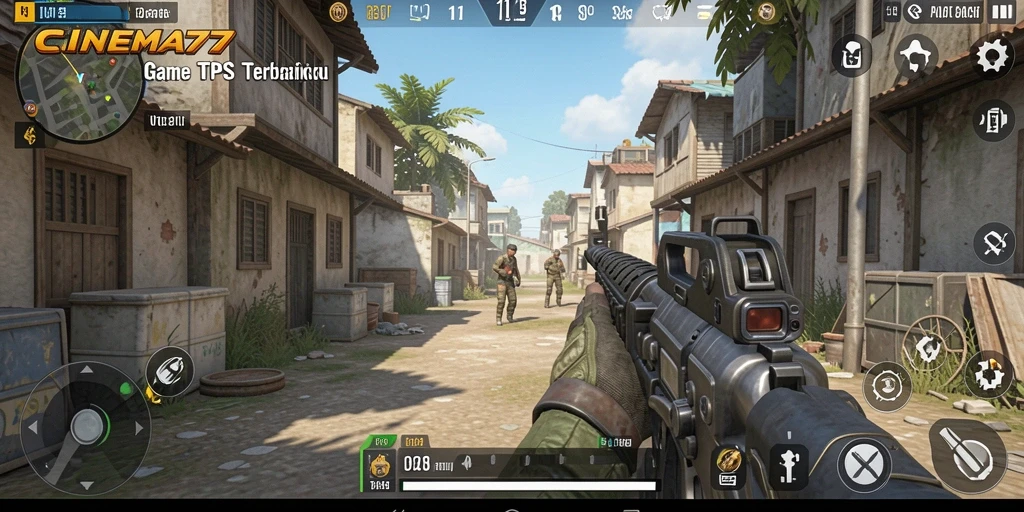 Tampilan aksi seru dalam game TPS CINEMA77.