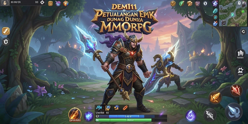 Tampilan gameplay menarik dalam dunia MMORPG yang penuh petualangan.