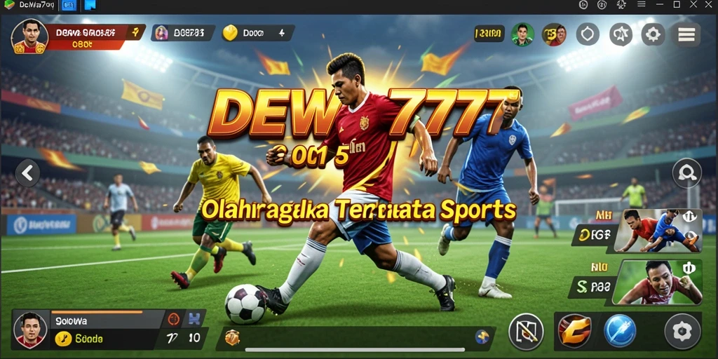 Tampilan gameplay DEWA777 yang mendebarkan di arena olahraga.