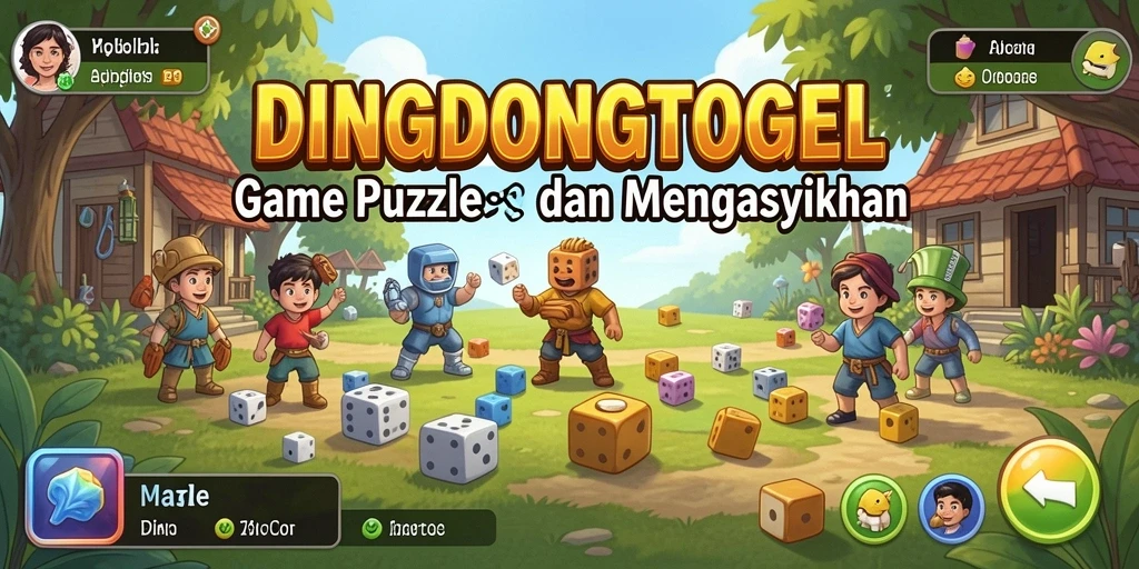 Screenshot DINGDONGTOGEL menampilkan gameplay puzzle yang menantang.