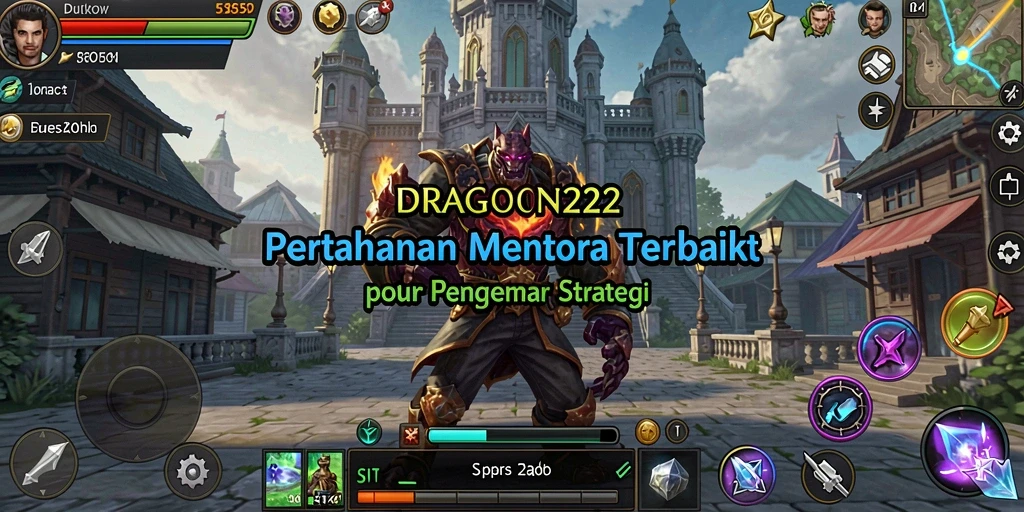 Gameplay menegangkan dalam DRAGON222 saat mempertahankan menara dari serangan musuh.