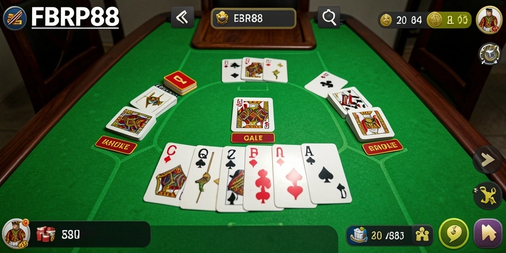 Tampilan gameplay Gaple yang seru dan kompetitif di FBRP88.