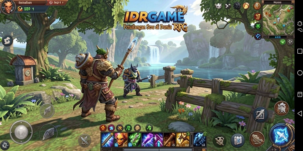 Tangkapan layar gameplay IDRGAME yang menampilkan petualangan RPG yang menarik.