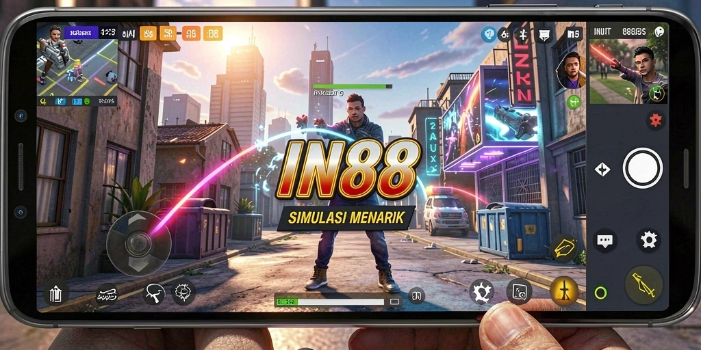 Tampilan gameplay IN88 yang menarik dan penuh warna.
