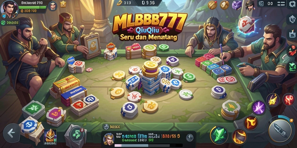 Tampilan gameplay intens dalam MLBB777 QiuQiu.