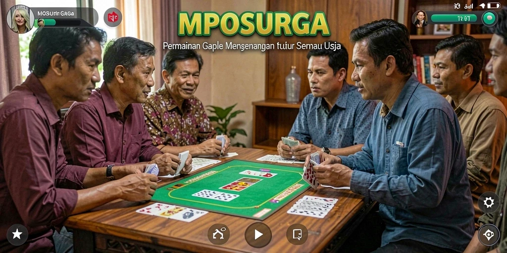 Tampilan menarik dari screenshot gameplay Gaple MPOSURGA.