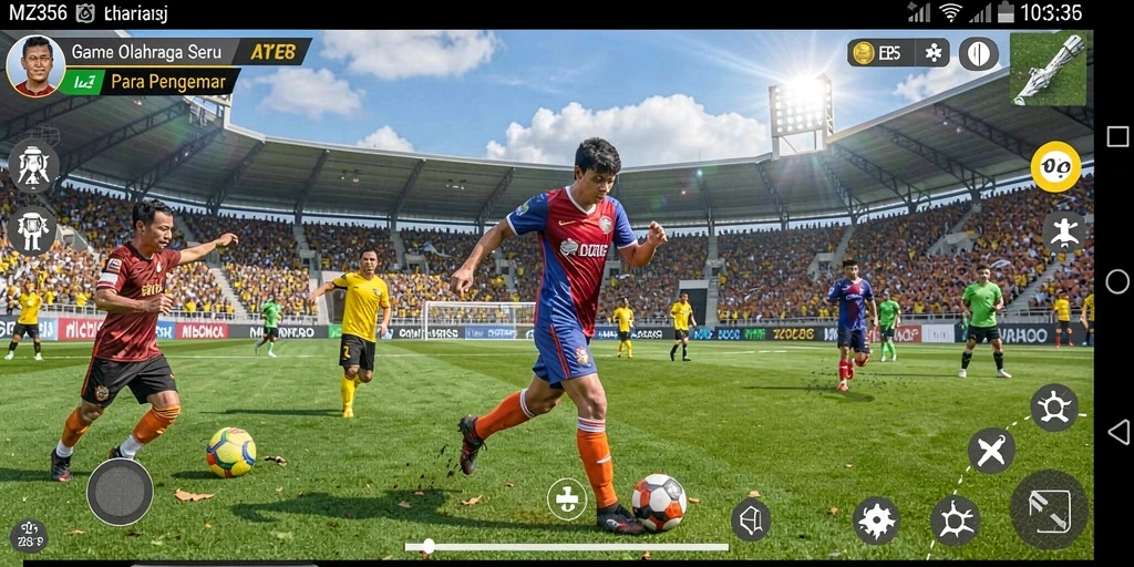 Tampilan gameplay seru di MZ356 dengan grafis yang mengesankan.