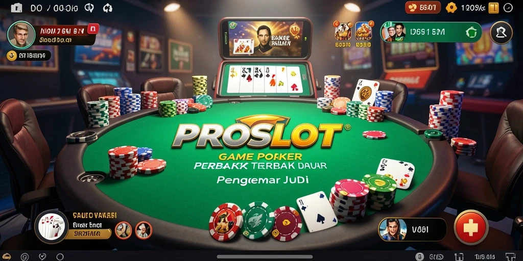 Tampilan gameplay Poker di PROSLOT yang menarik dan interaktif.