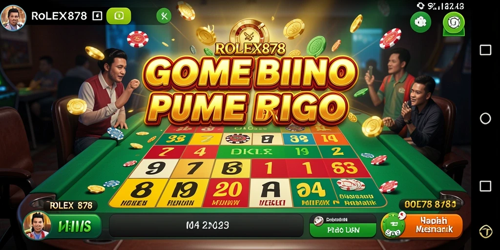 Screenshot menampilkan gameplay seru dan interaktif Bingo di ROLEX878.