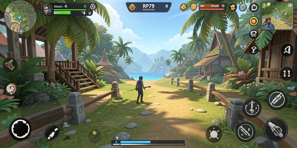 Screenshot utama RP79 menampilkan keseruan gameplay Casual yang penuh warna.
