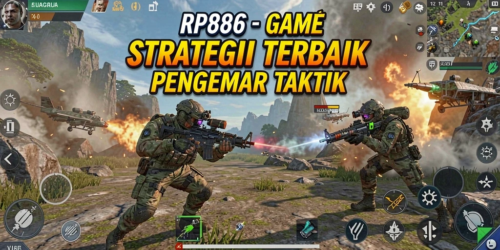 Tampilan gameplay RP886 yang mendebarkan dan penuh aksi.