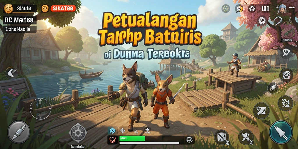 Screenshot gameplay SIKAT88 menampilkan petualangan seru di dunia terbuka.