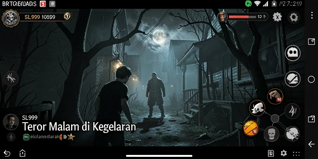 Gameplay SL999 menampilkan ketegangan dengan elemen horor yang mencekam.