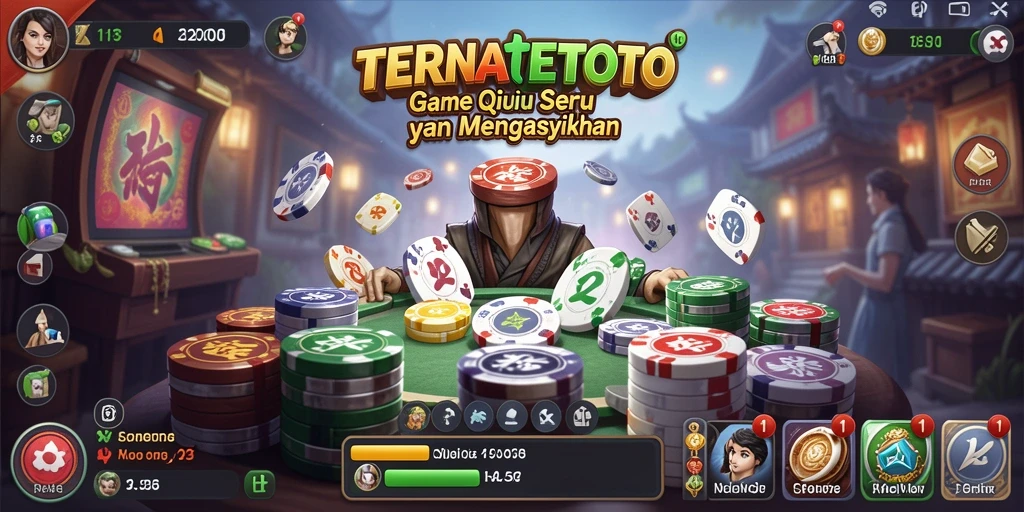 Tampilan gameplay QiuQiu yang menarik dan interaktif.
