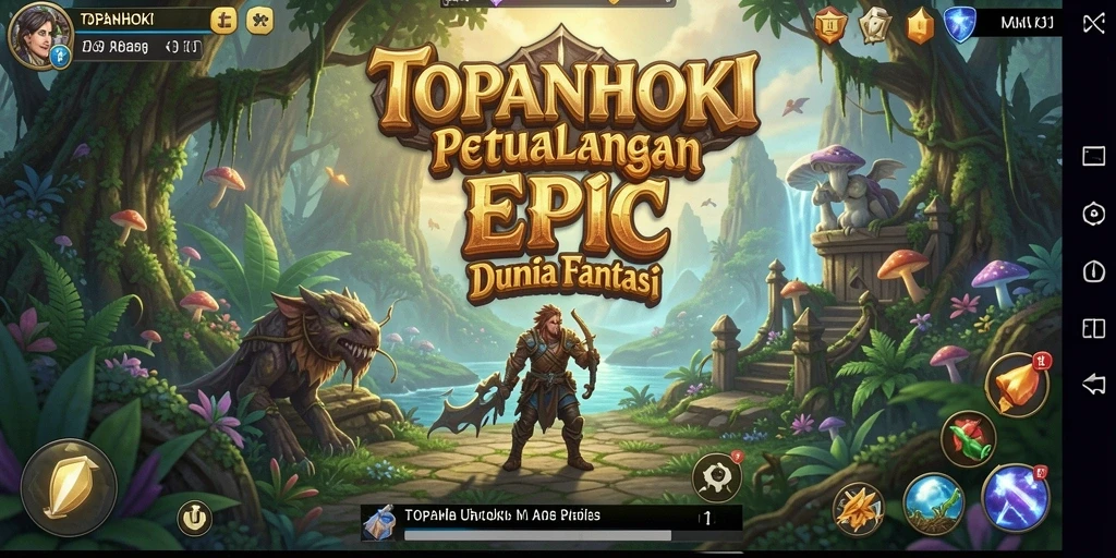 Tampilan gameplay menarik dan grafis menawan di TOPANHOKI.