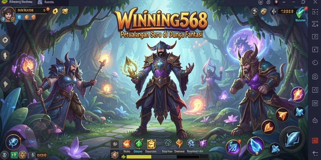 Tampilan gameplay <strong>WINNING568</strong> yang memukau dalam petualangan yang mendebarkan.