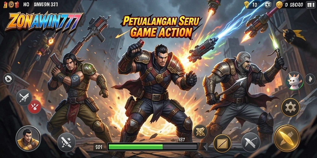 Tampilan gameplay seru dari ZONAWIN777 dengan aksi mendebarkan.